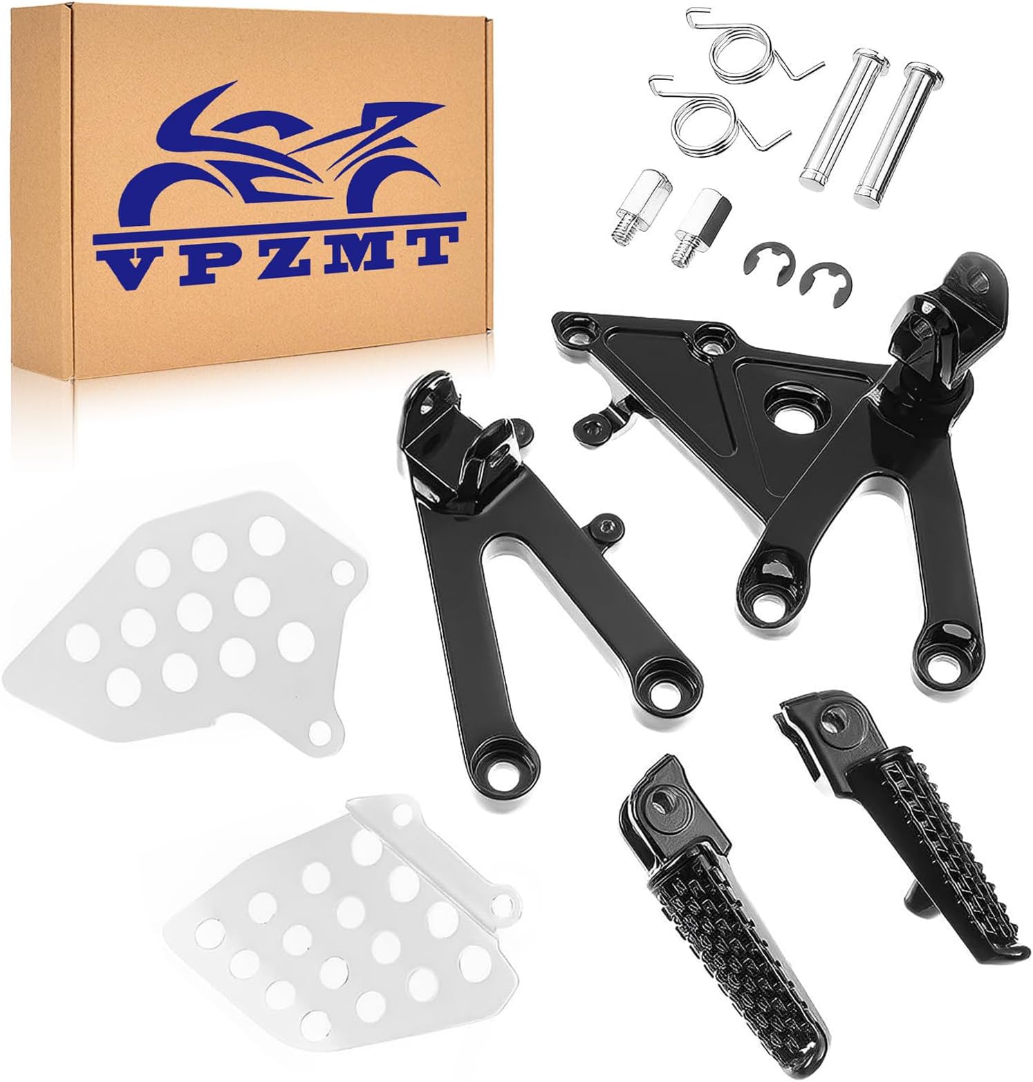 Front Foot Pegs Footrests Brackets Set for Honda CBR 600RR 2003-2006 (Front-1)