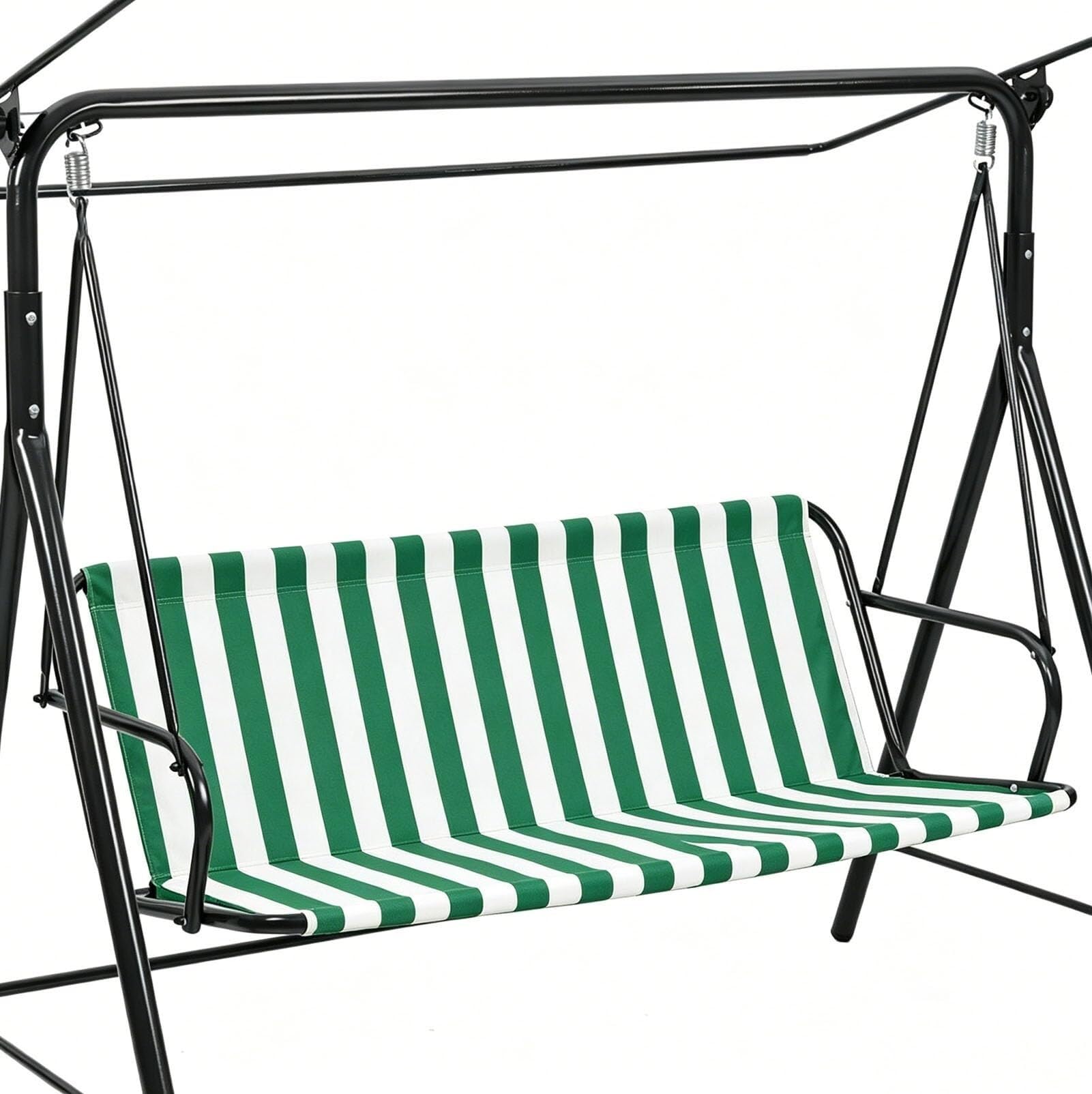 Patio Swing Seat Cover Replacement, 600D Thickened Oxford Chair Bench Replacement Cover, Waterproof Swing Cushion Protection for 2 3 Seater Outdoor Garden Bench Swings(Green,44.5*18.5*18.5in)
