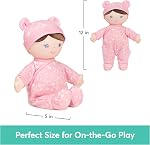 Baby GUND Sustainable Baby Doll, Plush Doll Made from Recycled Materials, for Newborns and Toddlers, Pink, 12”