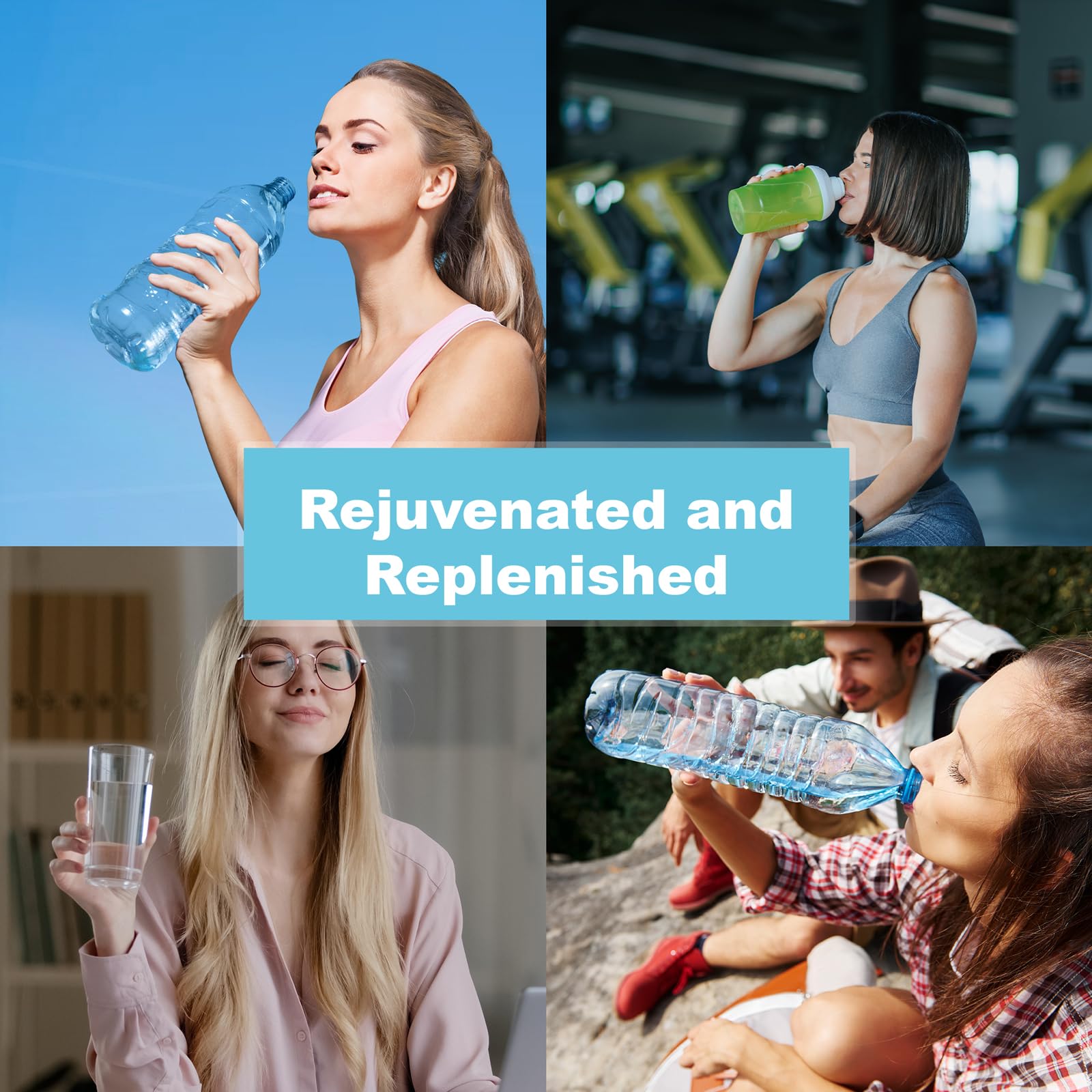PowerH2O+ 20 Sticks Sugar Free Electrolytes Powder Packets-5 Flavors Liquid Daily IV Hydration Packets,Electrolyte Drink Mix Travel Electrolyte Packet for Rapid Hydration,0 Calorie,0 Sugar — view 8