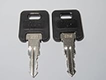 Ilco RVs Motorhome Trailer Keys 2 BlackTop ILCO Keys G301-G351, G350, Black, Modern, OEM, Lock, RV, Motorhome, Travel Trailer
