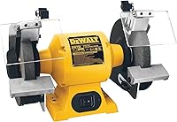 DEWALT DW758 8-Inch Bench Grinder: 3/4 HP Powerful Motor, Cast Iron Base for Heavy-Duty Grinding