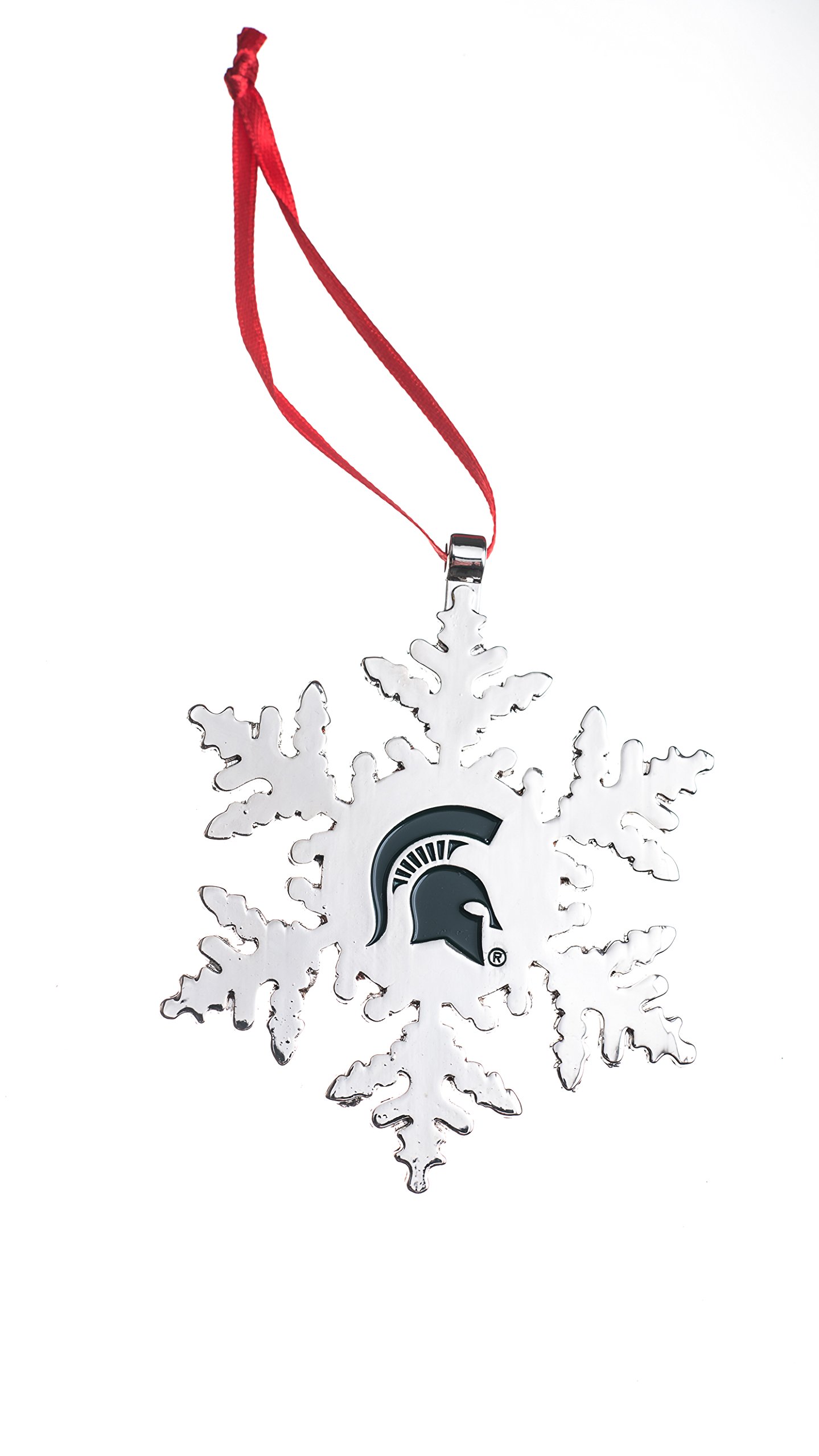 Michigan State Spartans NCAA Snowflake Christmas Ornament