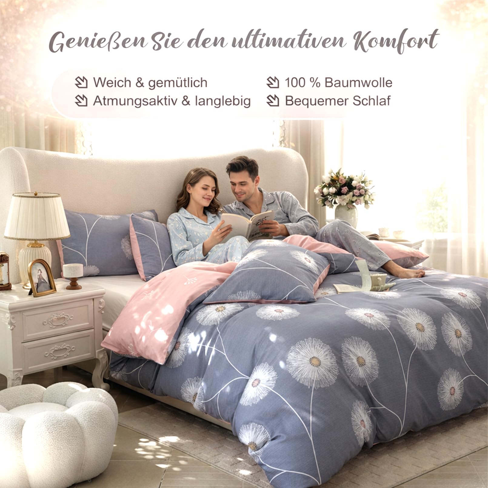 Set di Biancheria da Letto Estiva in Stile Coreano, Copripiumino Monocolore Fresco per Aria Condizionata