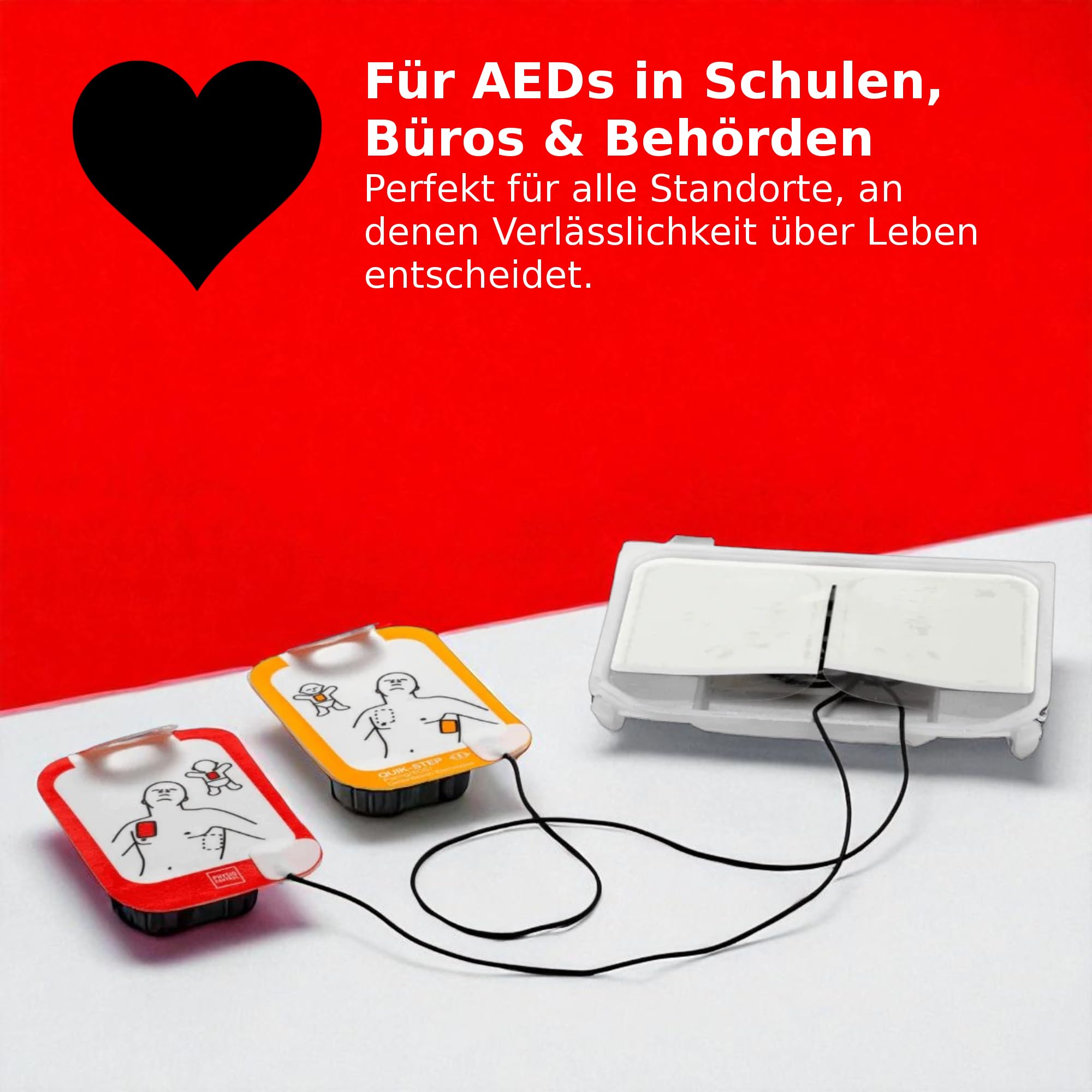Physio-Control Électrodes QUIK-STEP pour défibrillateur LIFEPAK CR2 - Accessoire d'origine AED - Coussinets de rechange adultes et enfants