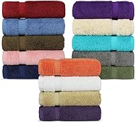 Vista 22 de Chakir Turkish Linens - Toallas turcas de 100% algodón, suaves y absorbentes (4 paños, color gris)