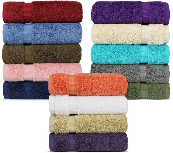 4-Piece Bath Towels, Navy