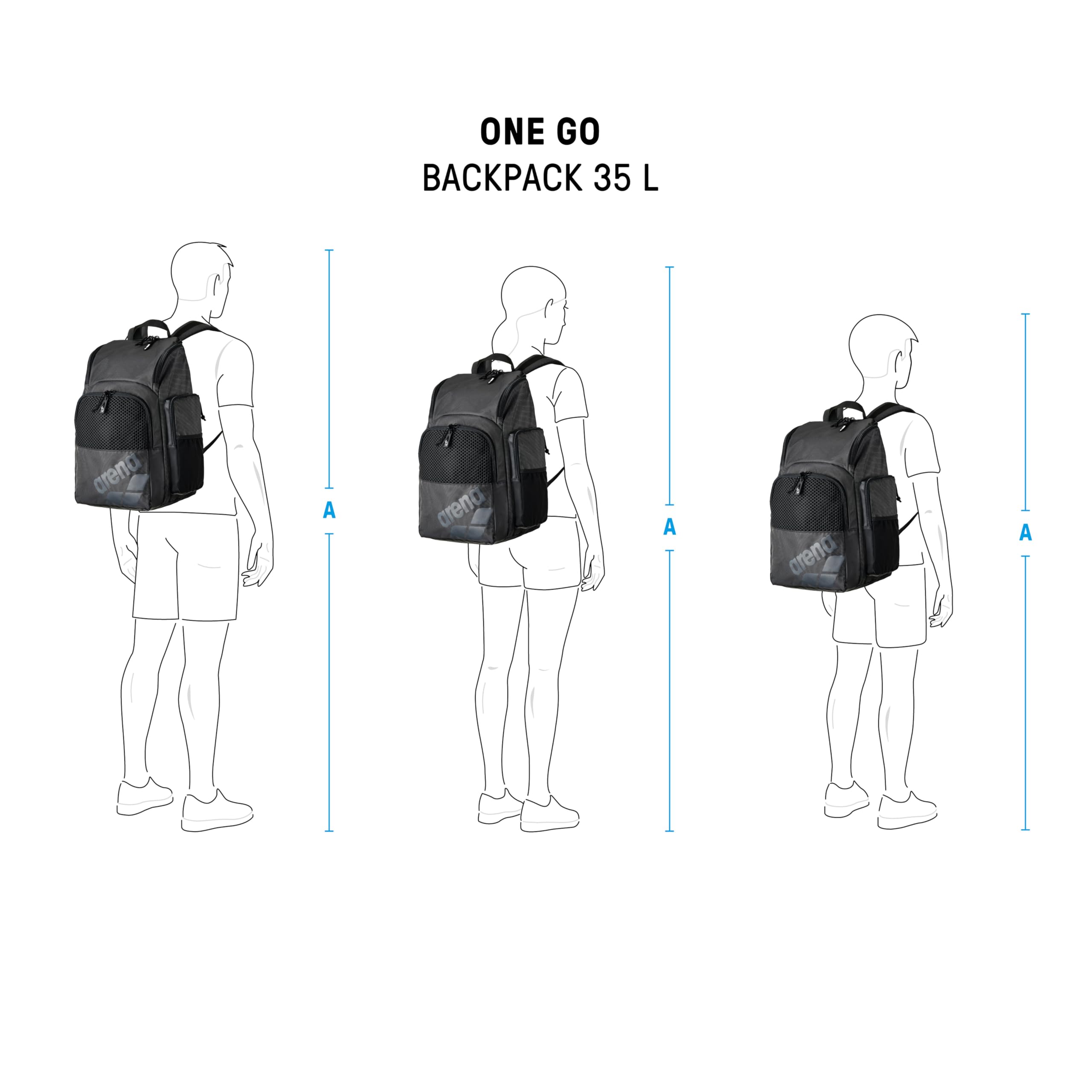 Arena Arena - Mochila Deportiva para Atletas, tamaño Mediano, 35 litros