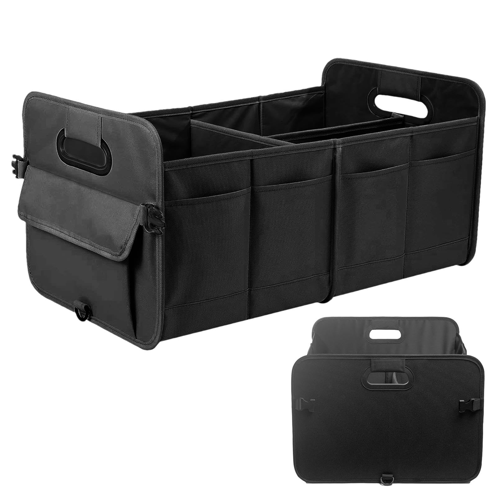 Organisateur et rangement de voiture pliable avec poignée sac de rangement en tissu Oxford coffre