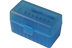 MTM 50 Round Flip-Top Rifle Ammo Box for .222 to .222 Mag Calibers