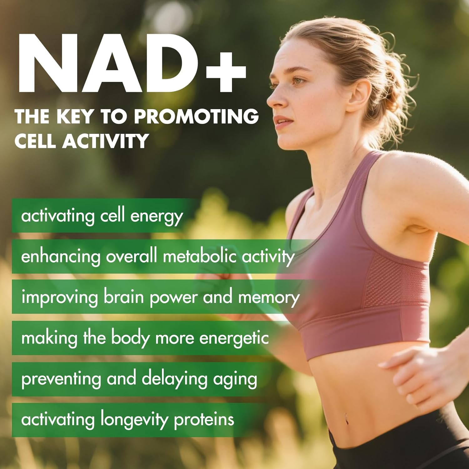 NAD+ Supplement 300mg, Liposomal NAD Boost with PQQ, Astaxanthin, Folic Acid, Vitamin E, High Purity NAD Supplement for Anti-Aging, Cell Longevity, Energy Metabolism - 60 Capsules - Image 4