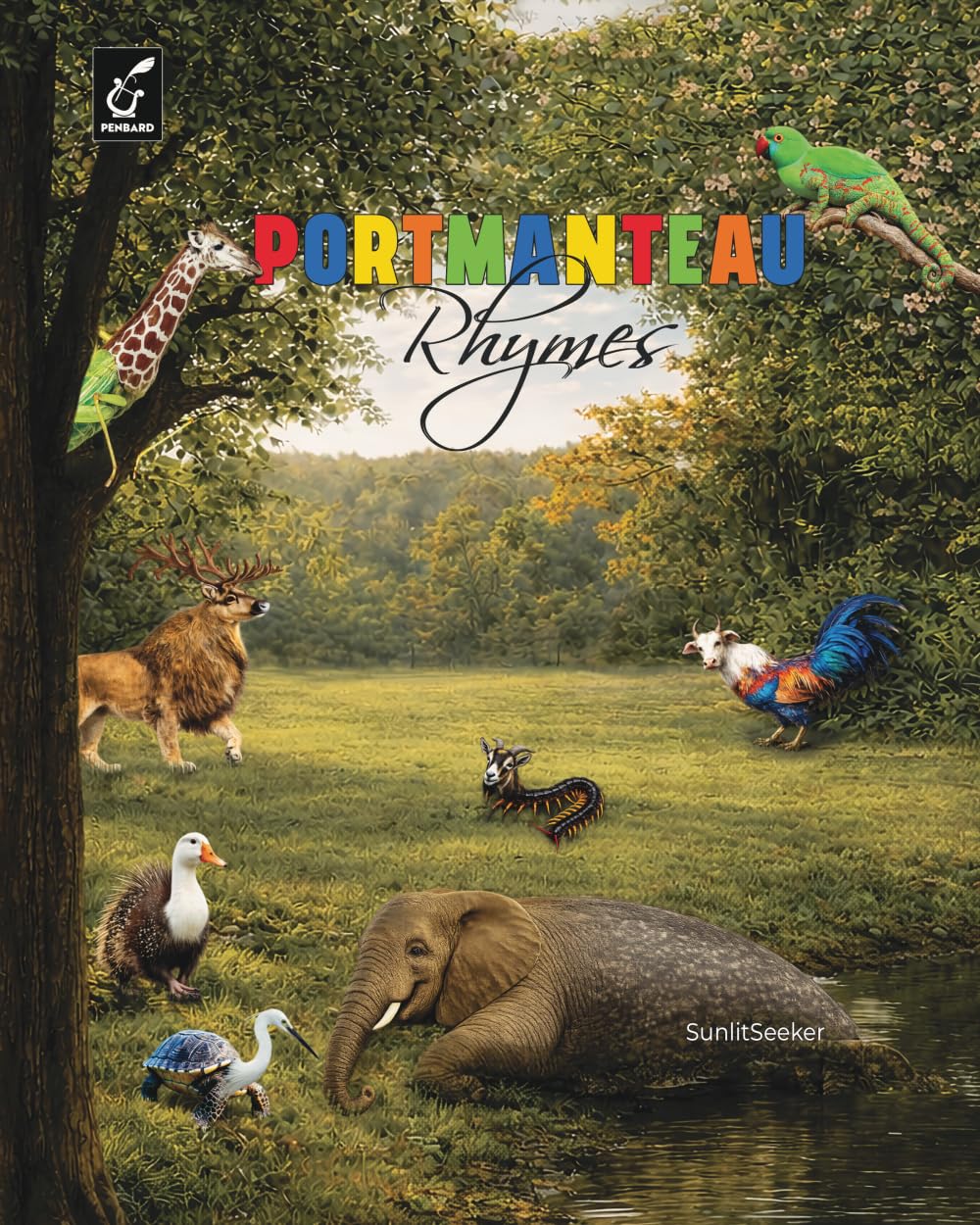 Portmanteau Rhymes: Rhyming picture book of magical creatures for kids.
