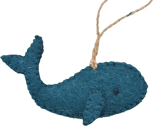 Miniatura 3 de Adorno navideño de fieltro de ballena