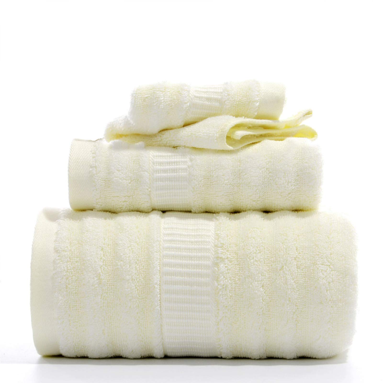 Mush Bamboo Luxurious 3 PieceTowels Set | Ultra Soft, Absorbent and Antimicrobial 600 GSM (Bath Towel, Hand Towel and Face Towel) Perfect for Daily Use and Gifting (Lemon Yellow) (B07H3WRJG6) Amazon Price History, Amazon Price Tracker
