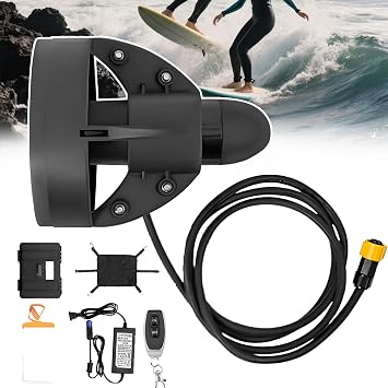Kayak Trolling Motor, Motorized Surfboard, 288w Electric Propulsion with 5 Km/H Max Speed, 90 Min Runtime, Electric Jet Surfboard Universal Fit for Sups, 13 Lbs Weight
