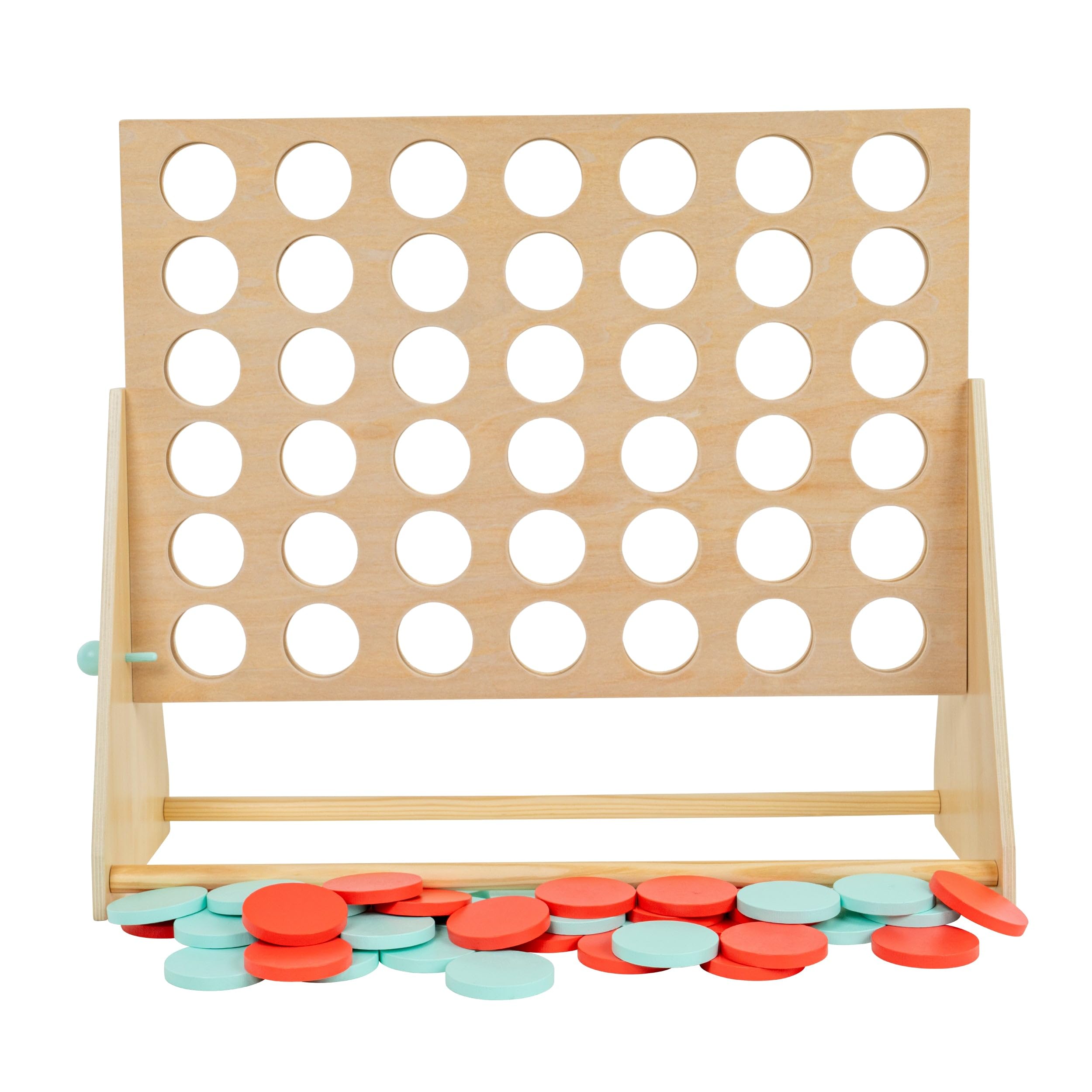 TP Toys Giant Wooden 4 in a Row Outdoor Garden Game for Kids Ages 3+ Fun 1-4 Player Giant Connect 4 Game for Indoor or Outdoor Play