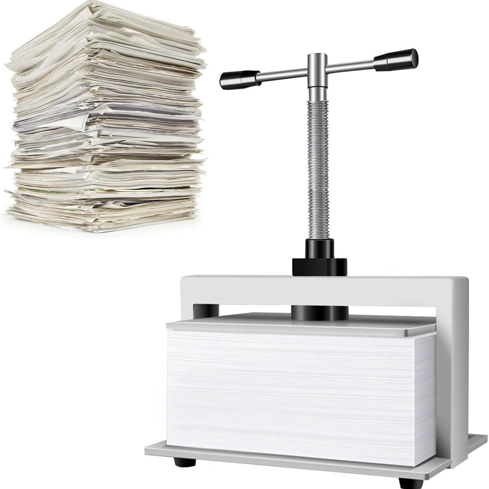 Presse à papier A3/A4 manuelle en acier de 1500 kg pour reliure de livre et factures