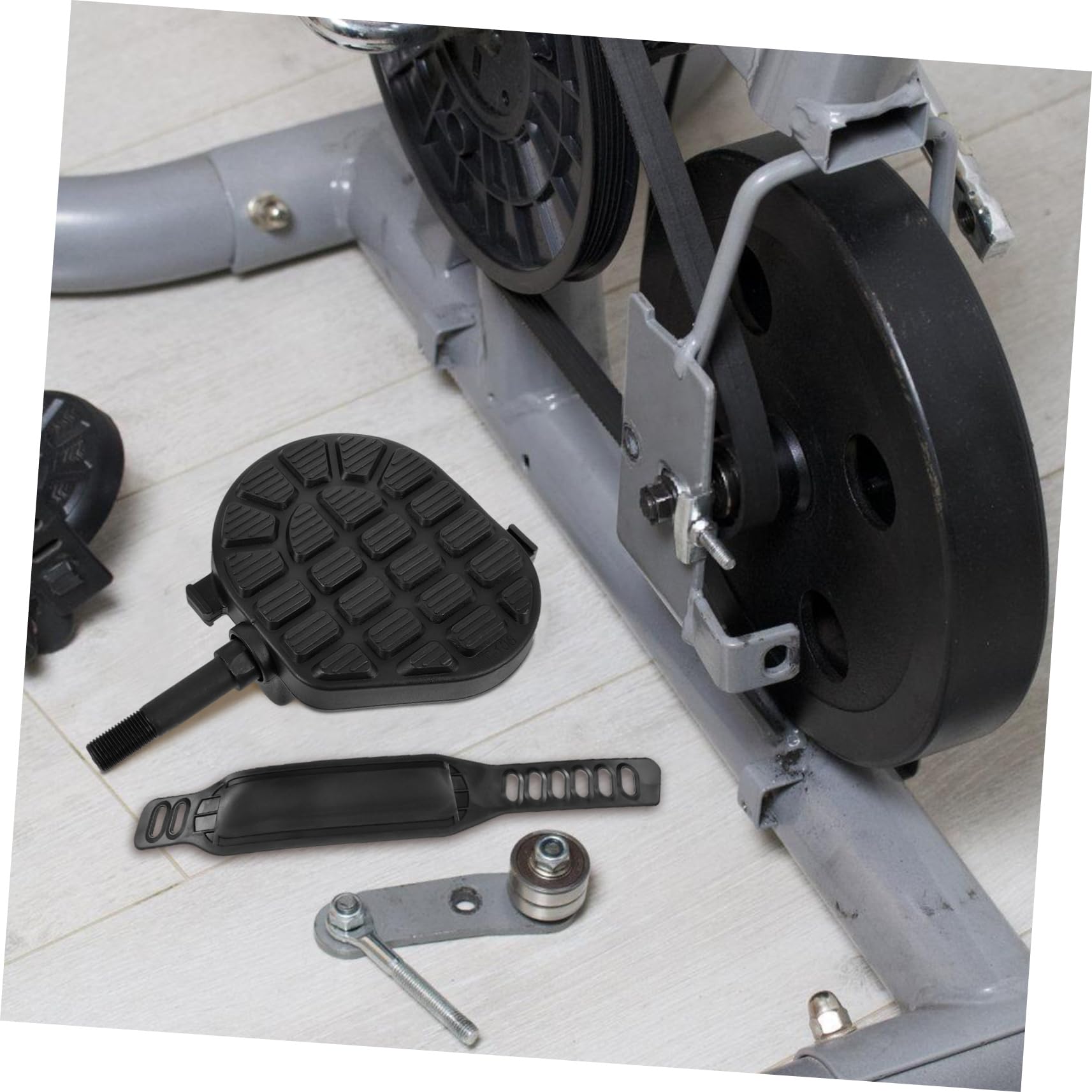 ibasenice Antideslizantes para Bicicleta de Ejercicio para Ciclismo Instalación Rápida y Diseño Duradero Compatibles con Bicicletas de Interior y