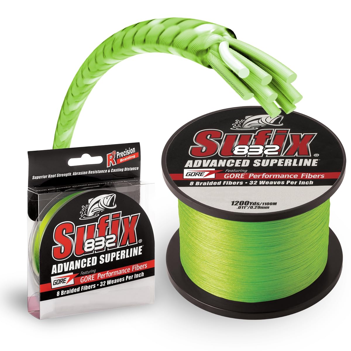 Amazon.com : Sufix 832 Braid 6 lb Neon Lime 150 yards : Superbraid