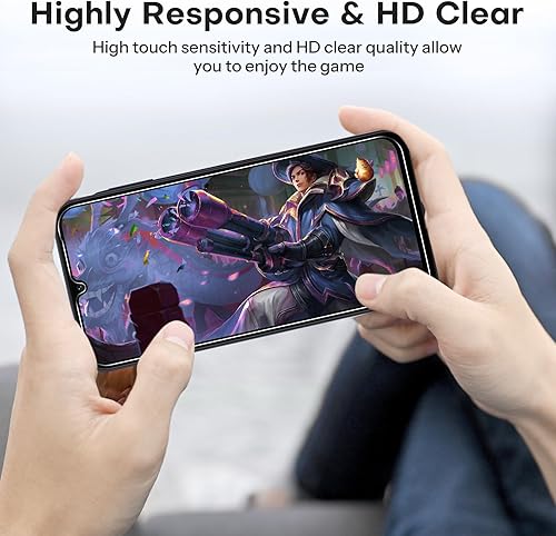 Miniatura 7 de OMOTON Protector de pantalla para Samsung Galaxy A15 5G4G, paquete de 3+2 para protector de pantalla A15 y protector de lente de cámara, compatible