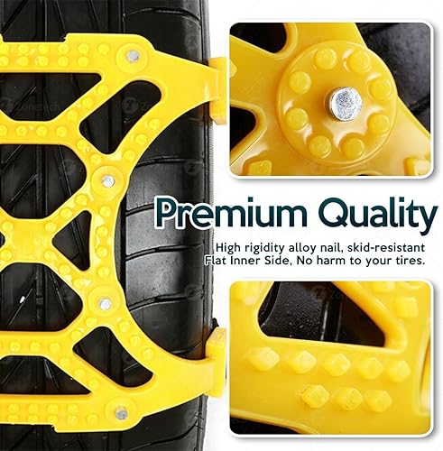 Miniatura 4 de Cadenas de neumáticos de nieve duraderas para todas las estaciones, cadenas de nieve antideslizantes para neumáticos de automóvil, SUV, camionetas y