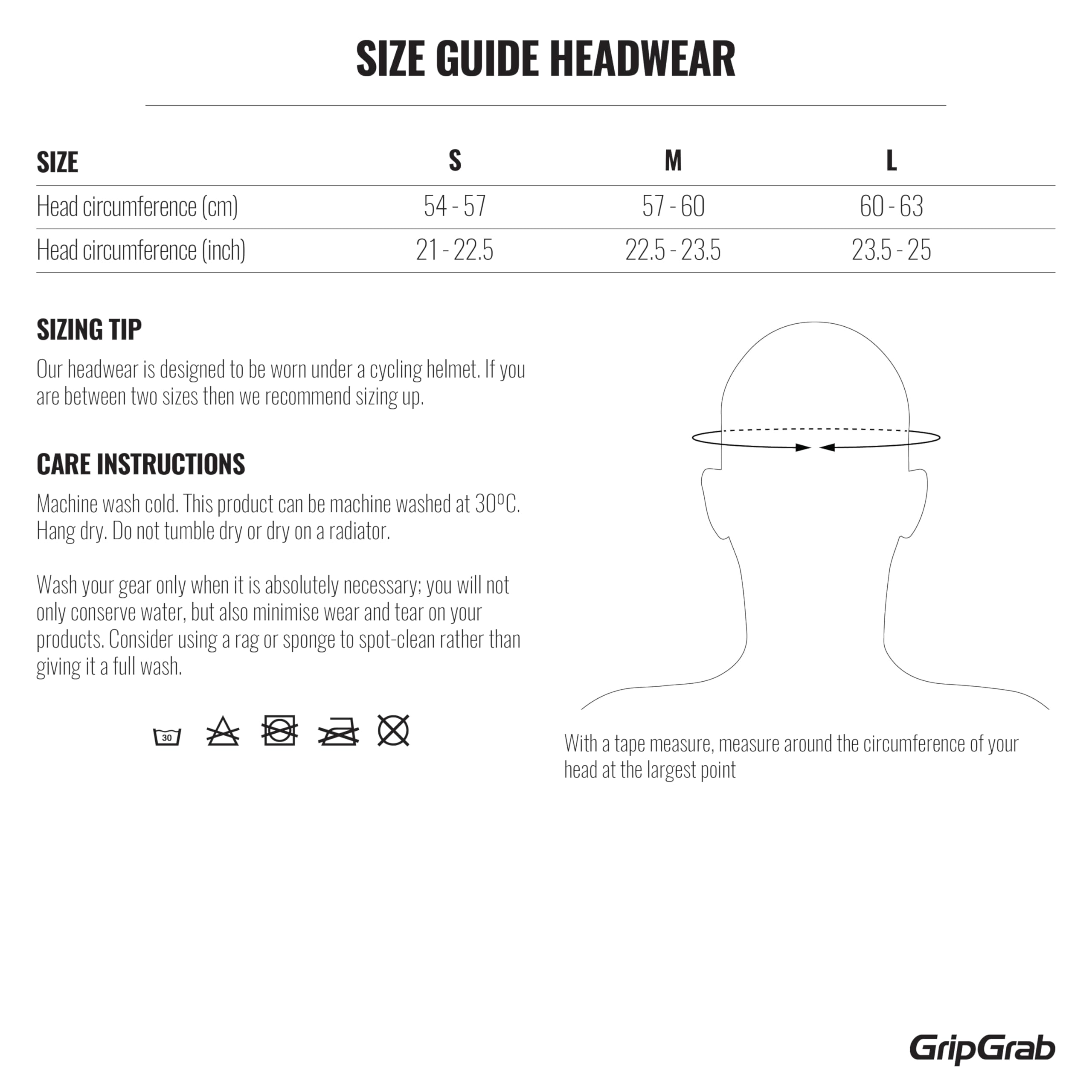 GripGrab Bonnet sous-Casque Hiver Coupe-Vent Thermo Skull Cap Cyclisme Bonnet de Vélo Léger