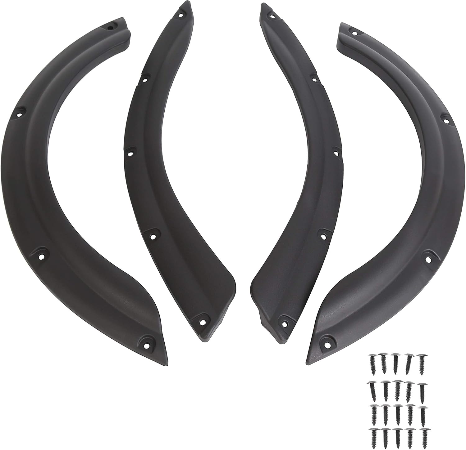 ECOTRIC Fender Flares Compatible with Yamaha Driver G29 Golf Cart Accessories Front & Rear Set of 4
