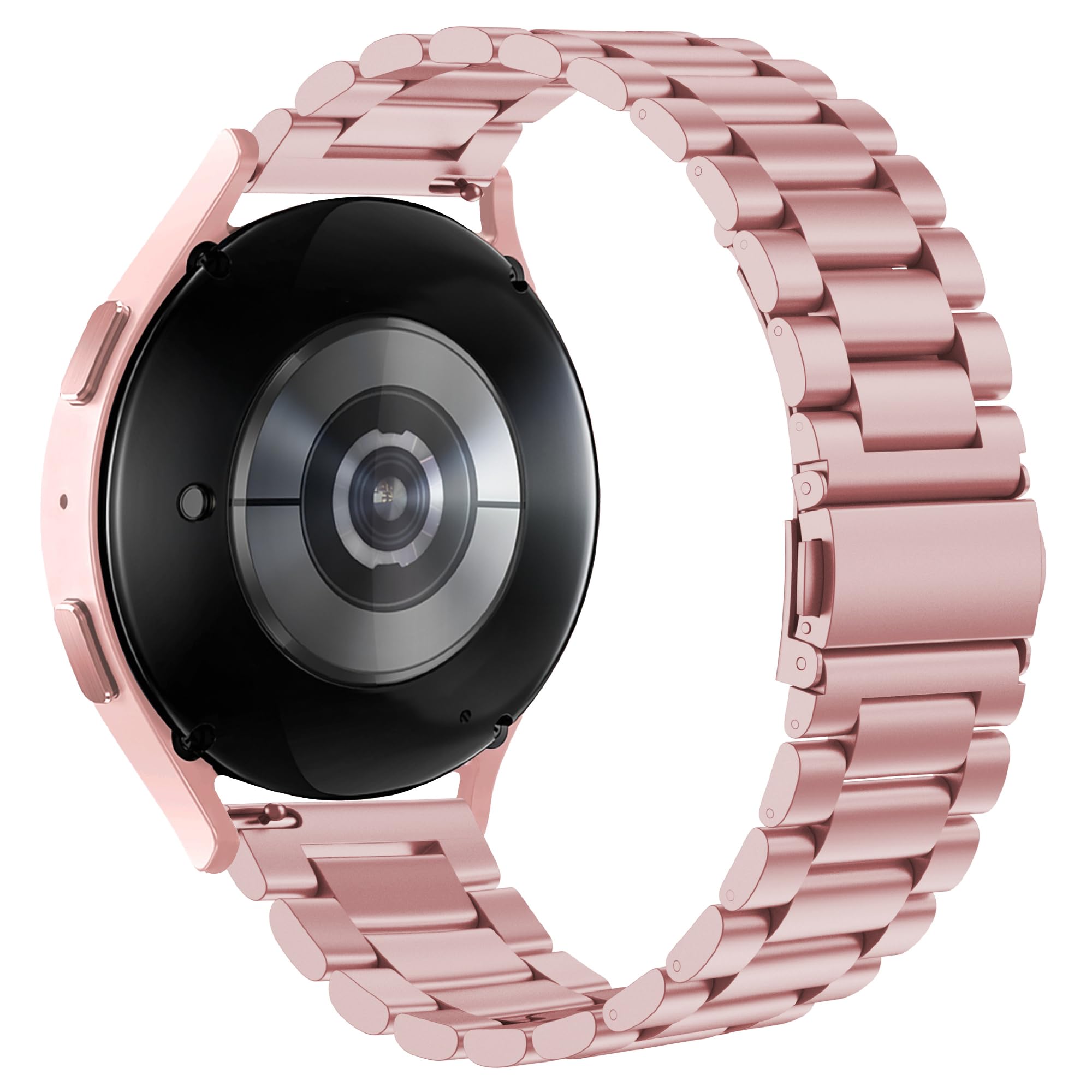 SUNDAREE Compatibile con Cinturino Samsung Galaxy Watch 5 40MM/Watch 4 40MM/Active 2 40MM/Garmin Venu/AMAZFIT GTS 4/TicWatch E3/ScanWatch 42mm,20MM Rosa Donna Metallo Acciaio Orologio Ricambio Band