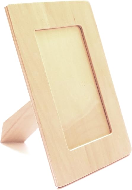 LWR CRAFTS Wooden DIY Photo Frame 4" x 6" Pack of 2