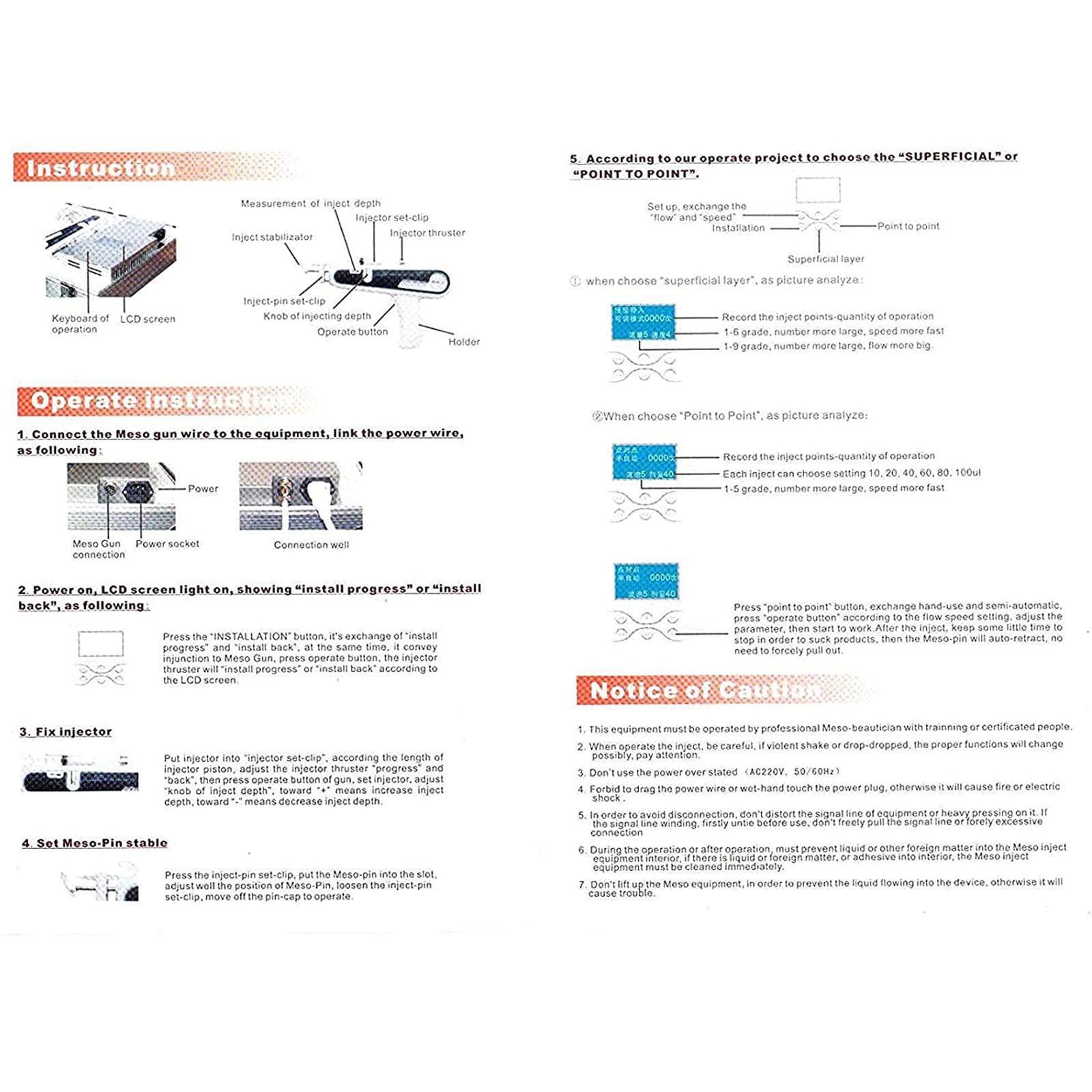 Mesogun Mesotherapy Gun Mesogun Meso Terapia Ringiovanimento Grinza Rimuovere Meso Gun Machine Ivo di Bellezza per la Cura della Pelle del Viso