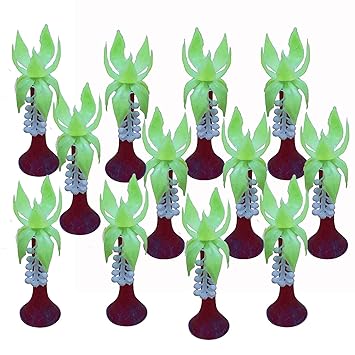 MSQUARE Artificial Mini Tree for 3-D Models, Project Making, Hobby Crafts, Bird Houses, Toys; Qty: 10pcs; Size 4 Inches (Approx.)
