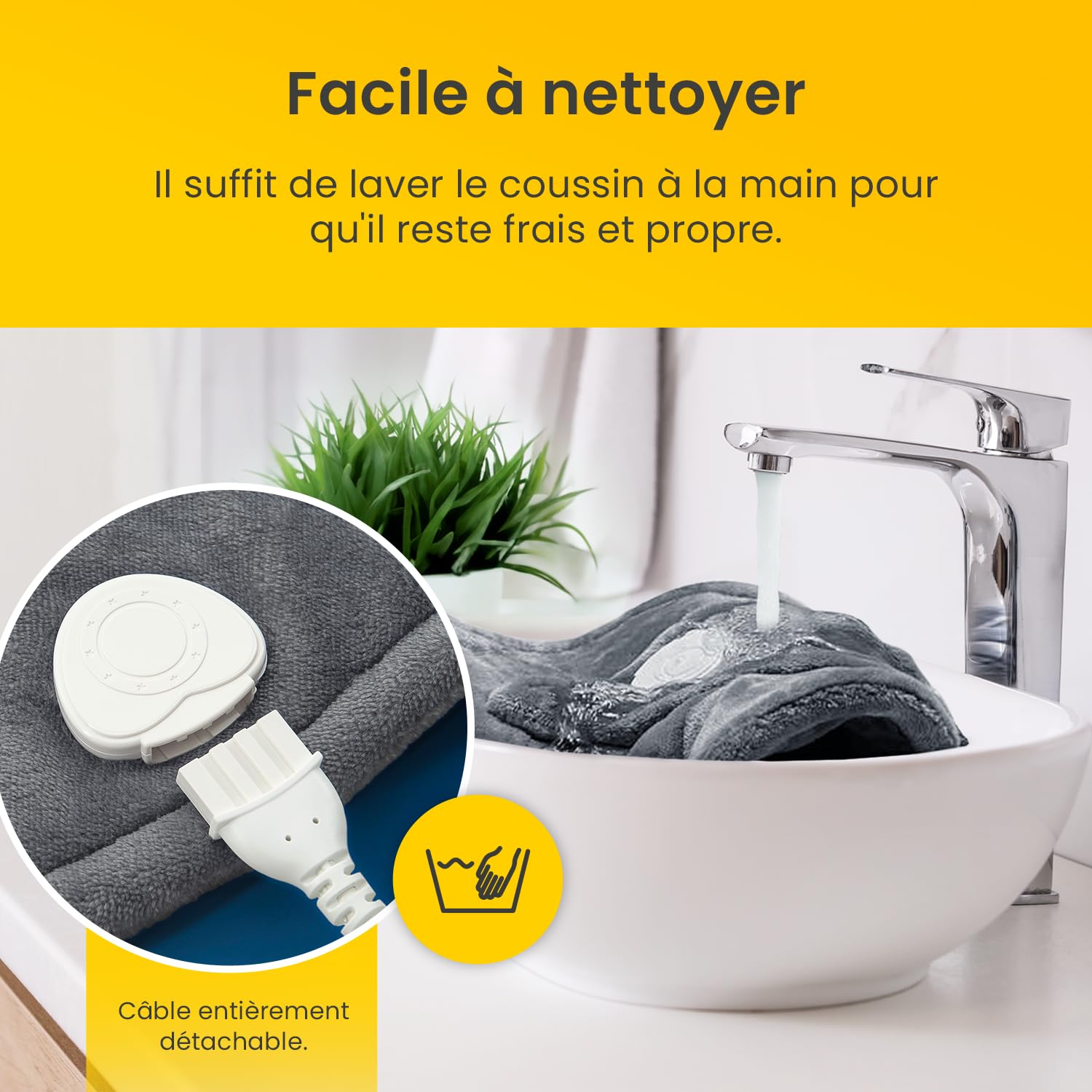 Cosi Home Coussin Chauffant Epaules et Dos Tour de Cou, Chauffe-épaules Électrique en polaire super douce, 3 niveaux de chaleur réglables et télécommande - Gris