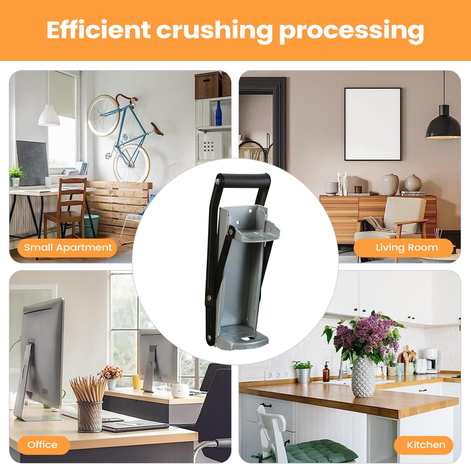 Broyeur De Canettes Outil De Recyclage Multifonction En Métal Pour Intensif