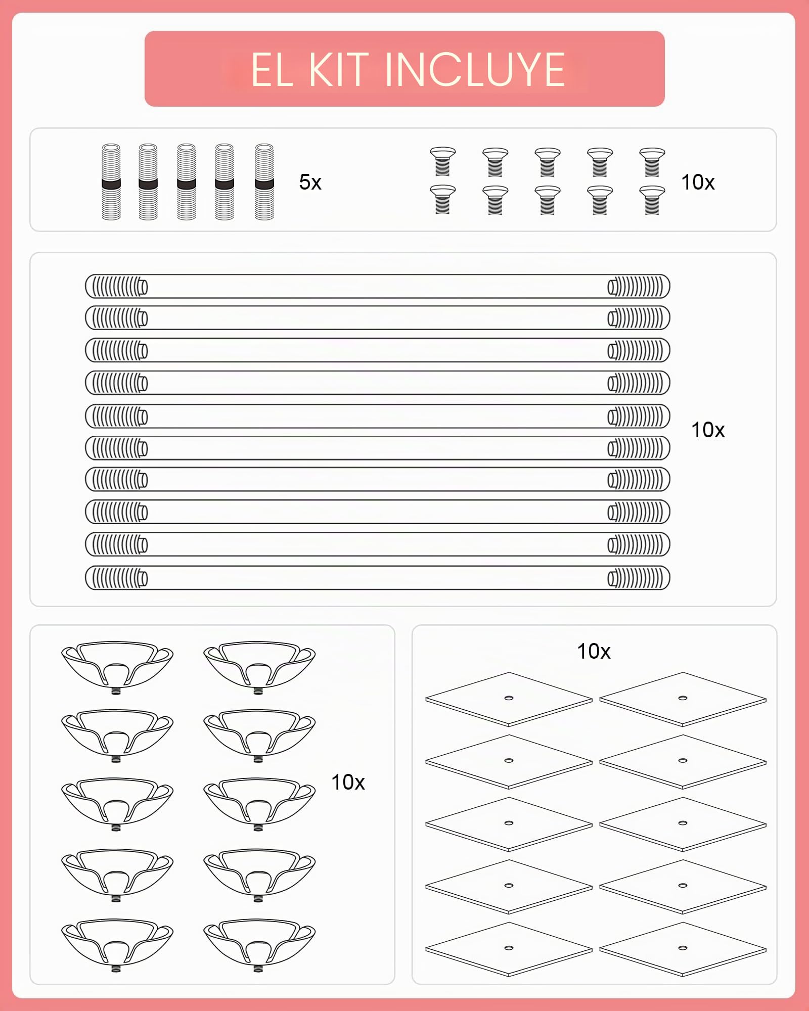 TEKXYZ Juego De 10 Soporte De Globos De Acrílico Transparente 40CM Altura | Para Decoración De Centro De Mesa Con Globos