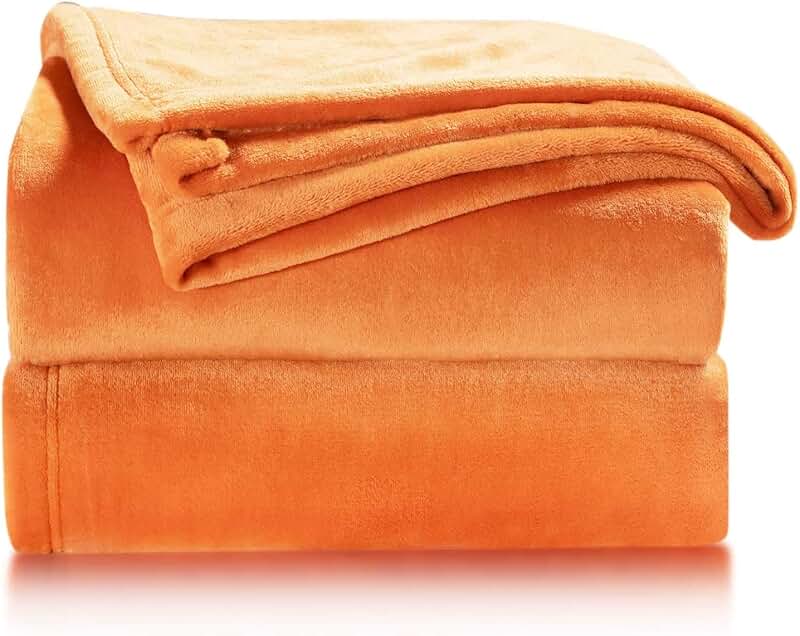 orange fleece blanket
