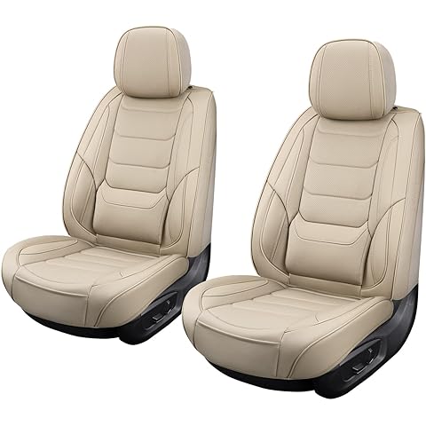 Leather Front Car Seat Covers Breathable Seat Covers Waterproof Seat Protectors Uni...