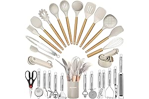 Thyme and Table 35-Piece Cooking Utensils Set for Nonstick Cookware