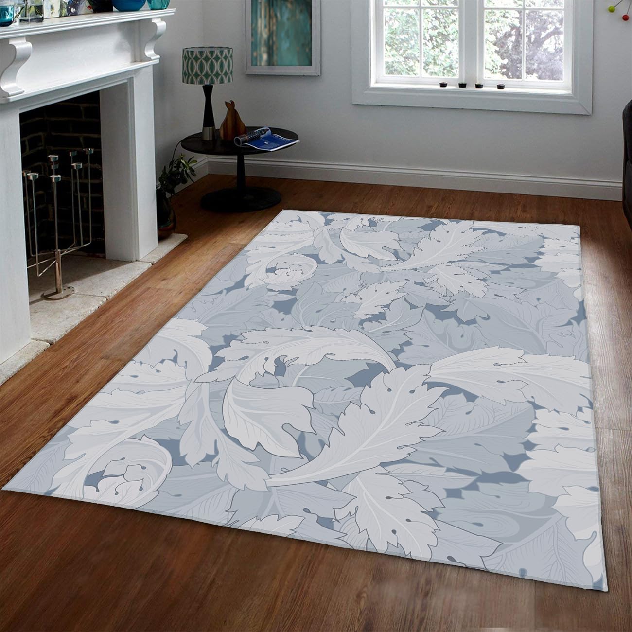 Tapis floral 160x230cm vintage lavable pour en finir avec les tapis qui glissent