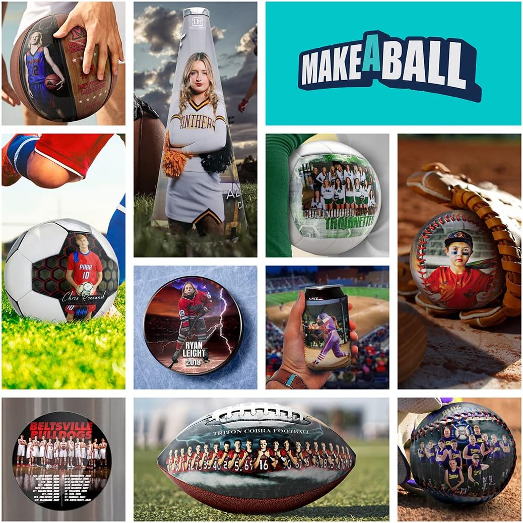 Custom Photo Love Basketball | Personalized Basketball with Pictures and Text | Best Gift for Valentine’s Day, Wedding, Anniversary | Customized and Unique Gift! (Basketball Multi-Photo - Full Size)