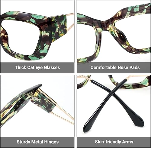 Miniatura 3 de Zeelool Antonia OP239668 - Lentes de bloqueo de luz azul de gran tamaño con bloqueo de luz azul para mujeres y hombres