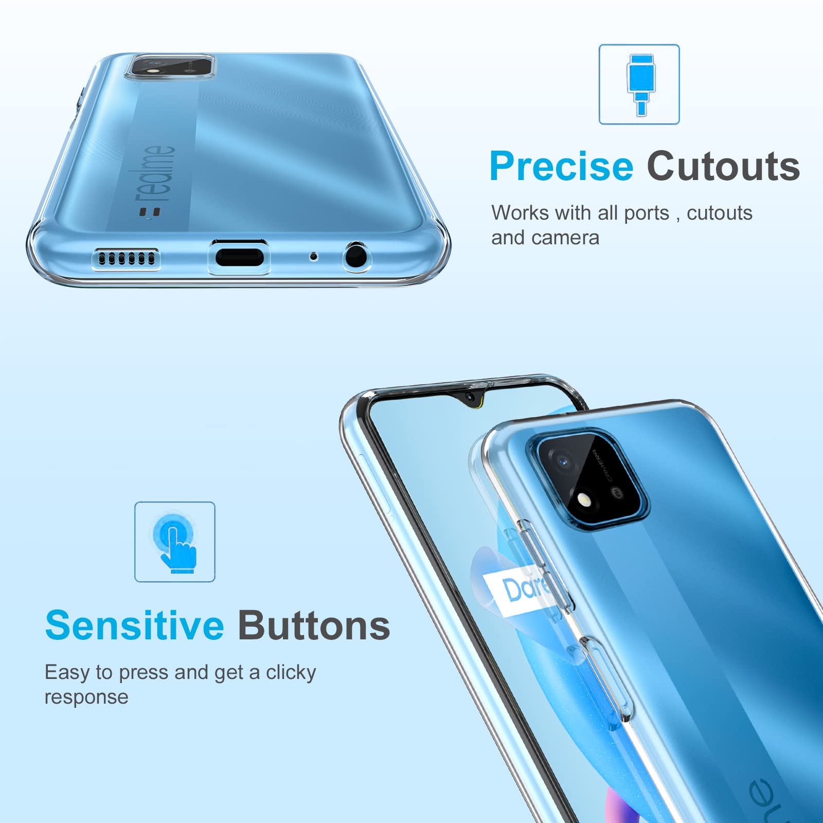 KIT 2 vetro per OPPO REALME C11 Pellicola PROTEZIONE TEMPERATO touch DISPLAY lcd