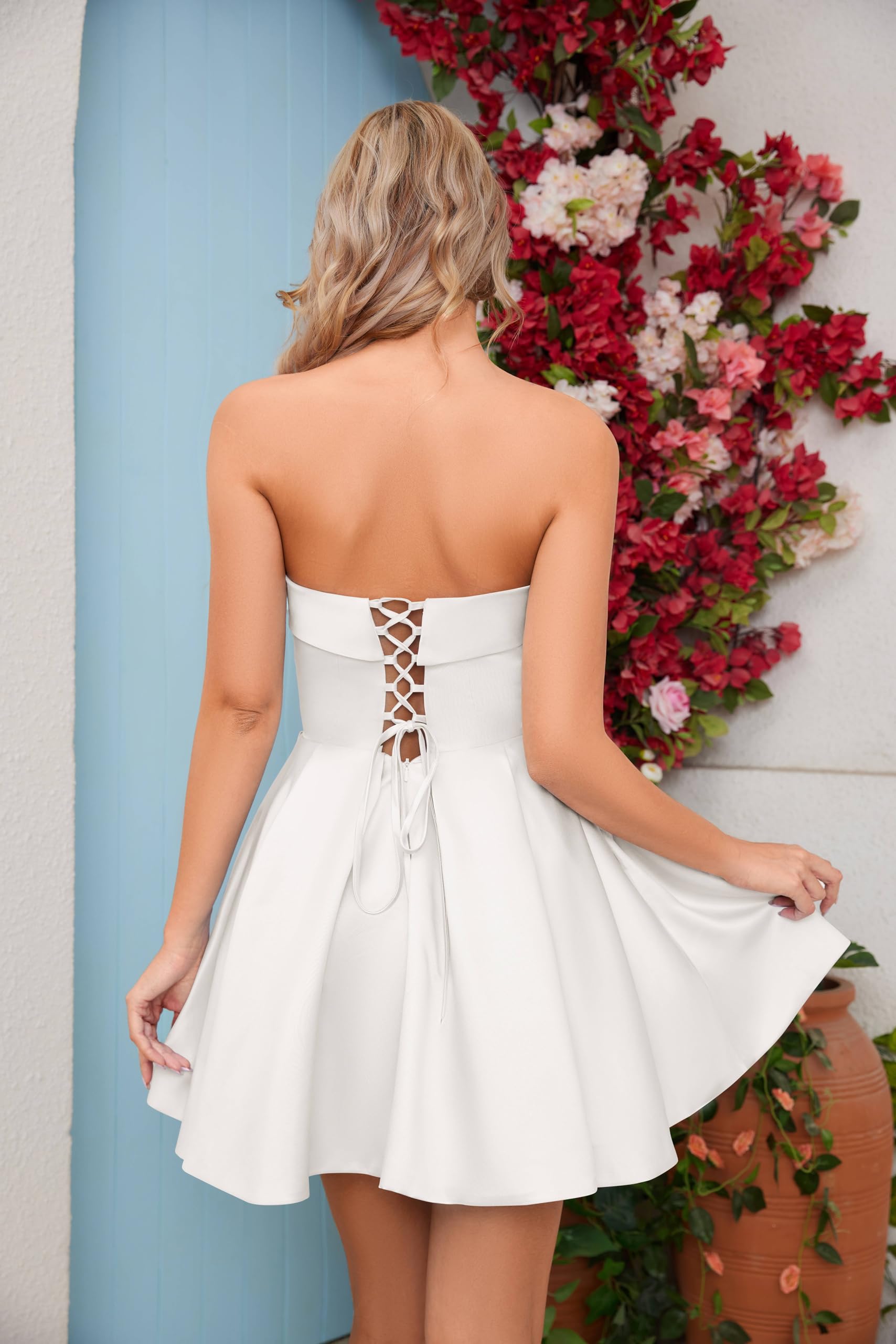 Kurzes Heimkehr-Abschlussballkleid, Glitzer, Party, Cocktailkleid, V-Ausschnitt, Hochzeitsgäste, Sommer, Minikleid