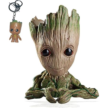 Kitchenls666 Figurine Bebe Groot Flower Pot Marvel De Guardians Of The Galaxy Pour Plantes Et Stylos Decoration De Chambre Pour Enfants En Famille Heart Flower Pot Amazon Fr Jardin