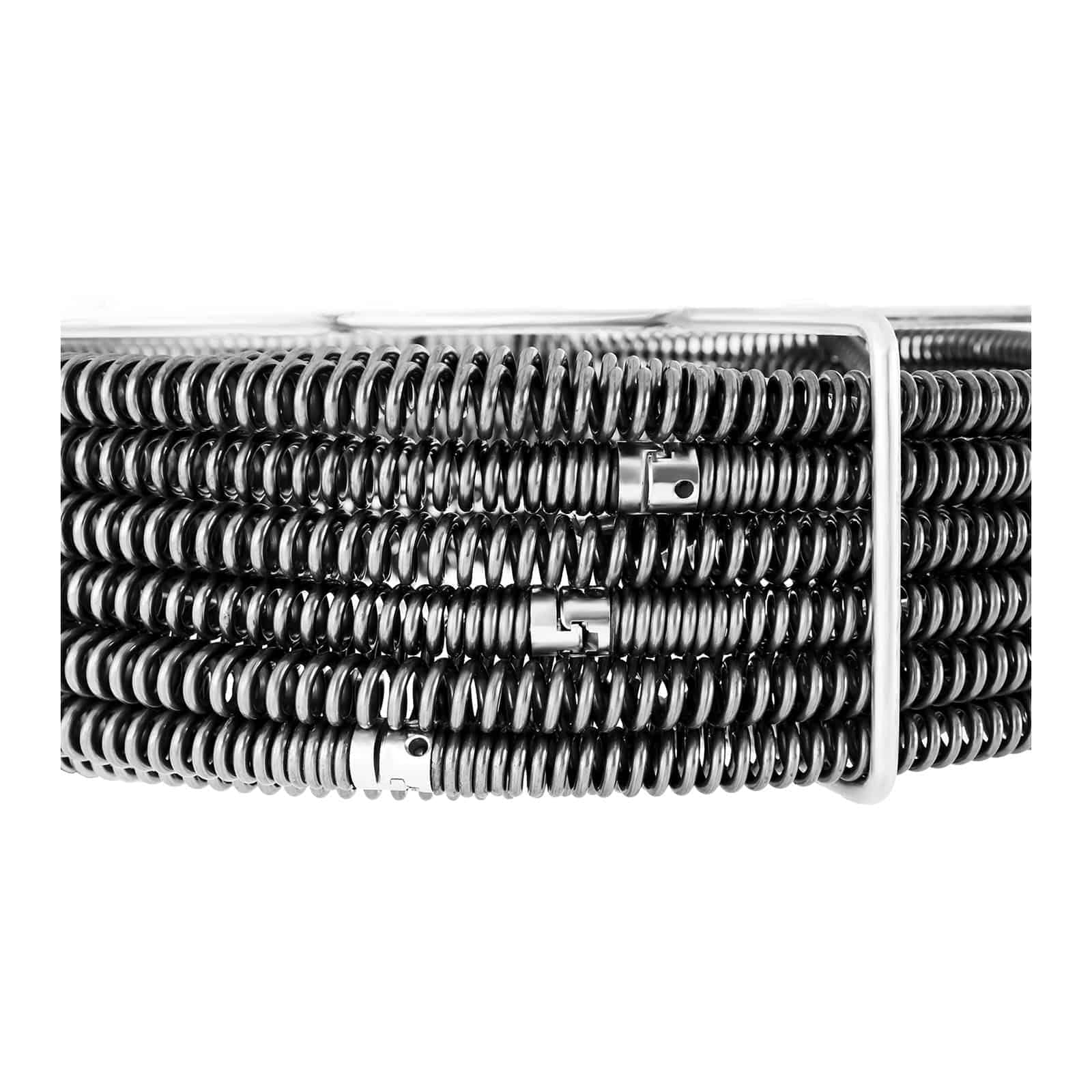 MSW Motor Technics Rohrreinigungsspiralen Set - 5x2,3m (Ø16mm) + 1x2,4m (Ø15mm), Gesamtlänge 13,9m, für Rohre Ø30-100mm, Silber