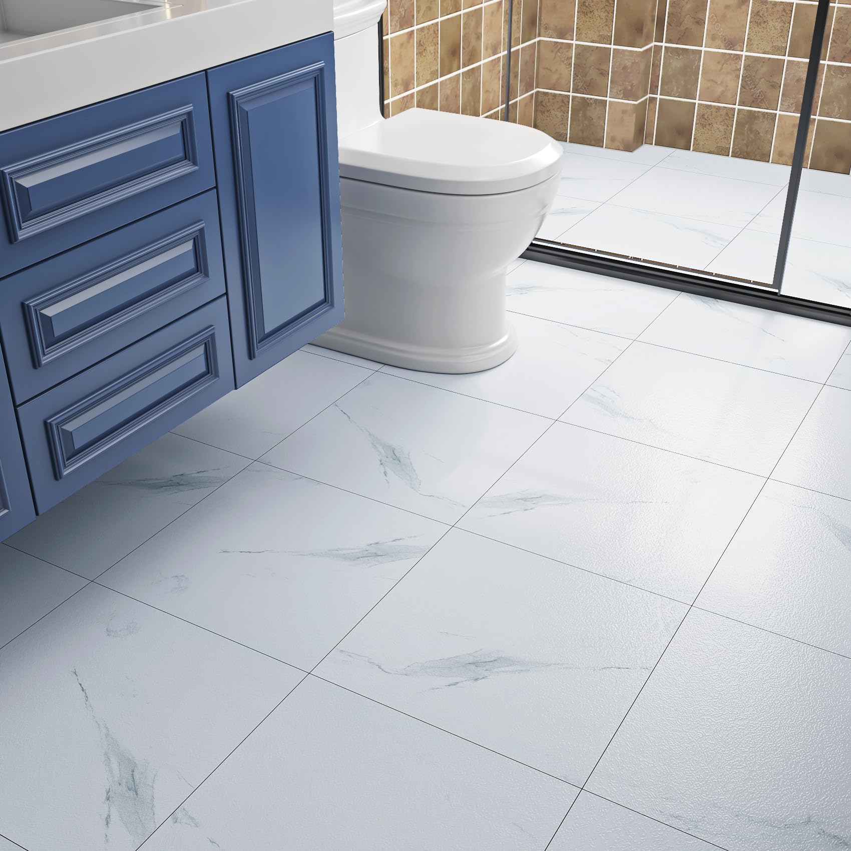 Livelynine Suelo Vinilico Autoadhesivo Cocina Efecto Marmol Blanco Suelo Vinilo Autoadhesivo Cocina Marmol Blanco Gris 30x30 32 Baldosas Adhesivas Suelos Claro Vinilo Adhesivo Suelos Habitacion Salon