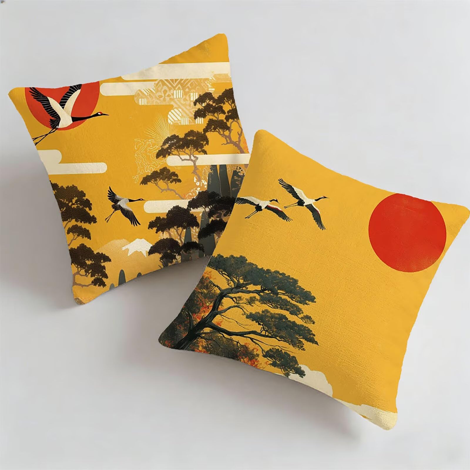 Housse de Coussin Canapé Oiseau pour Décoration Jardin et Balcon Tendance