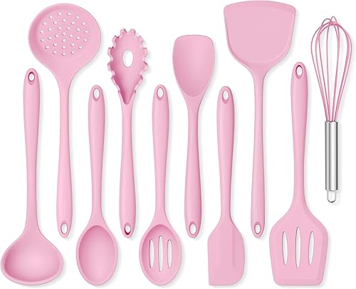 Miniatura 17 de Onader Juego de utensilios de cocina de 10 piezas, utensilios de cocina de silicona no tóxicos, resistentes al calor y aptos para utensilios de 2