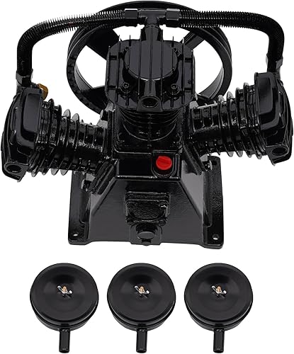 Reemplazo de la bomba del compresor de aire 4-5HP, 3 cilindros 10-12 CFM Max 1030RPM, 115PSI para la industria química, industria ligera, textil