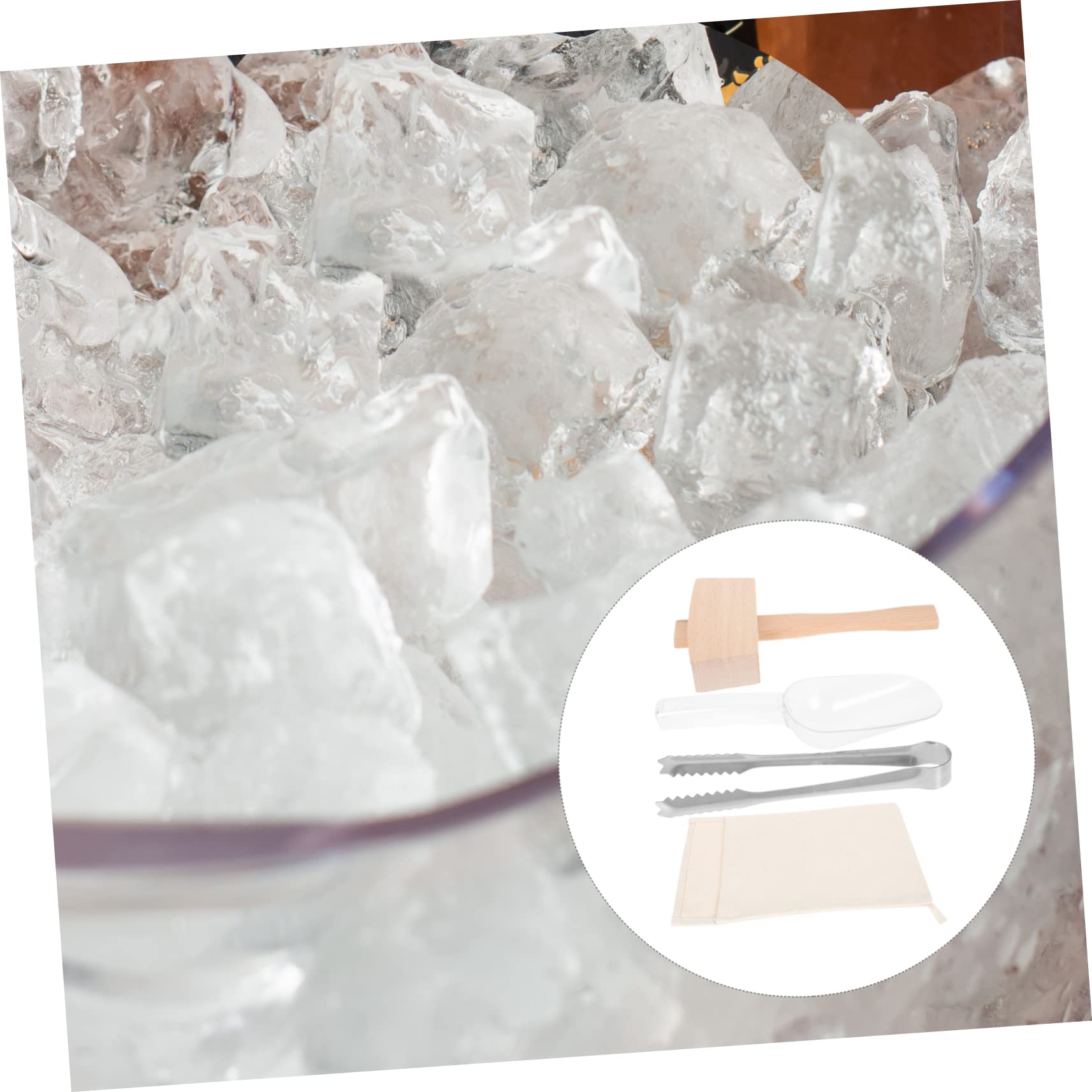 Bolsa para Triturar Hielo de Lona, 1 Juego, para Bar y Cocina
