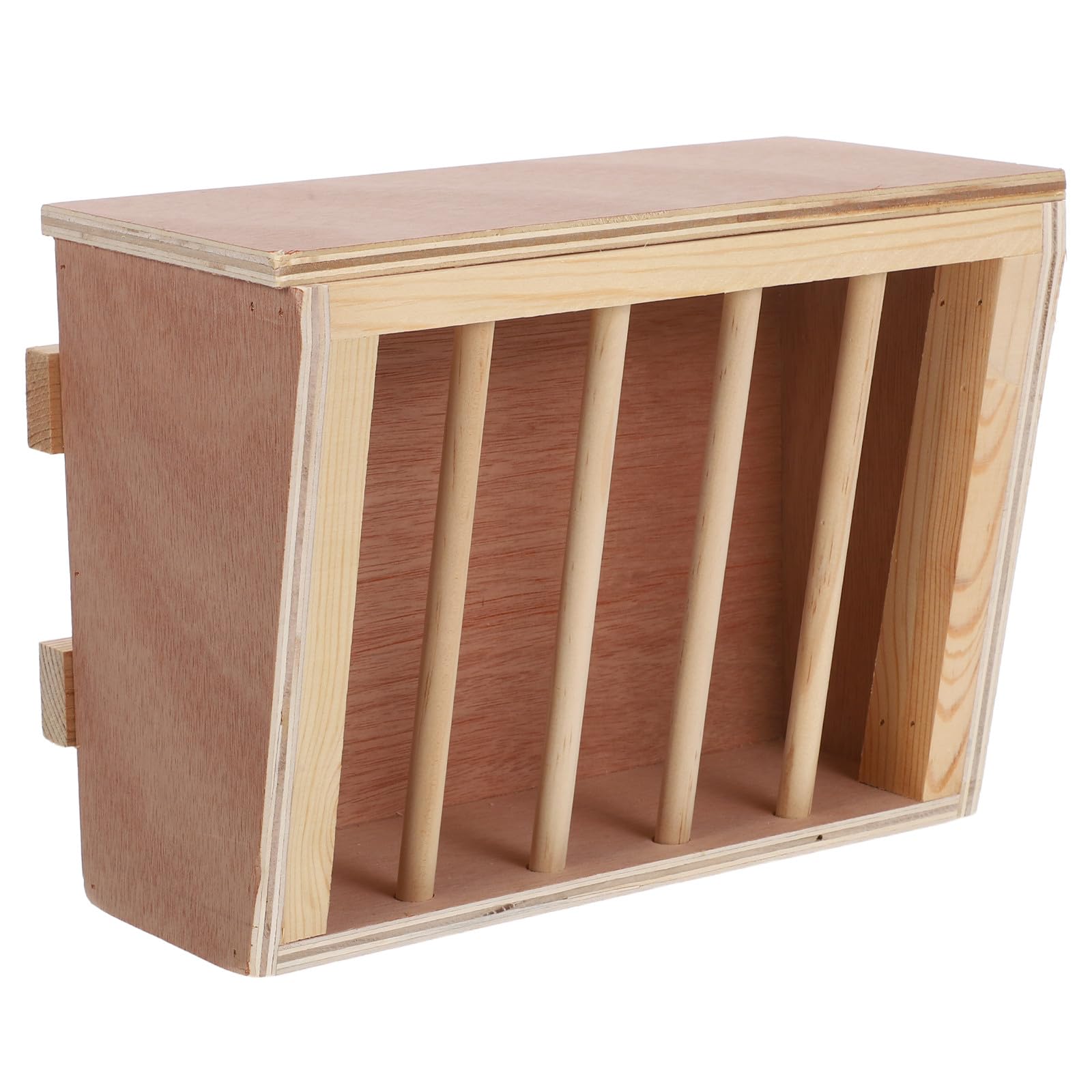 Homoyoyo Râtelier à Foin pour Lapins Distributeur Bois avec Capacité Illimitée Mangeoire pour Cage à Petits Animaux Cochons Chinchillas